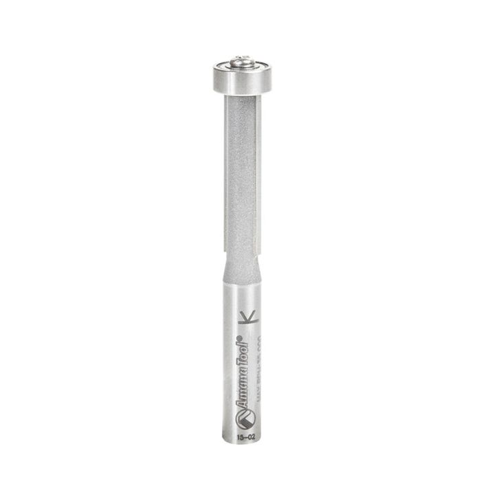 Amana tool 47188 Carbide Tipped Overhang Trim 1/16 Overhang x 1/4 Dia x 1 Cut Height x 1/4 Inch Shank w/ Lower Bal Bearing Router Bit