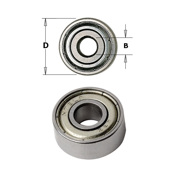 CMT 791.018.00 Bearing, 5/8-Inch Diameter, 3/16-Inch Smaller Diameter