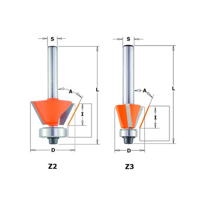 CMT 809.022.11 Combination Trimmer Bit, 22