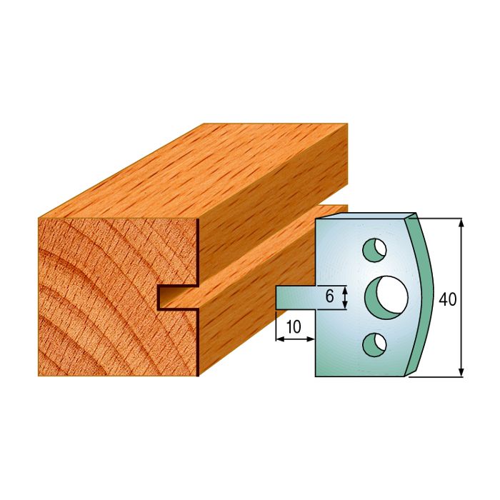 CMT 690.016 Pair of Profiled Knives for Shaper Cutters, 1-37/64-Inch Cutting Length, 5/32-Inch Thickness Shaper Cutter
