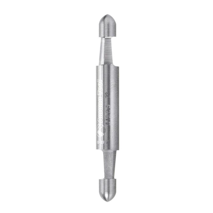 Amana tool 51203 Solid Carbide Double End Panel Pilot Bevel Trim 7 Degree x 1/4 D x 1/4 CH x 1/4 SHK x 2 Inch Long Single Flute Router Bit