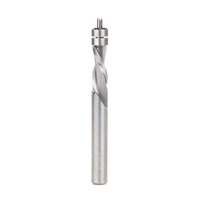 Amana tool 51430 Solid Carbide InVectra Aluminum Laminate Trim 1/4 D x 5/8 CH x 1/4 SHK x 2-3/8 Inch Long Router Bit