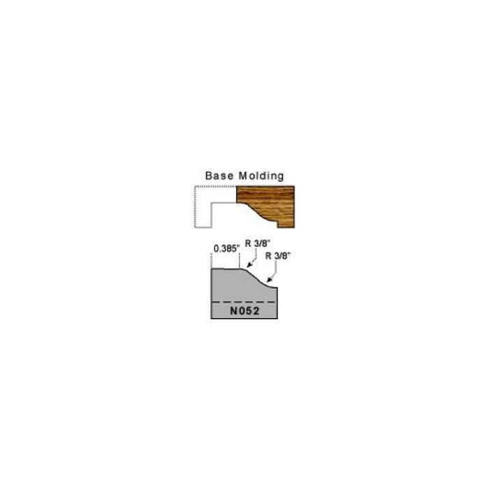 P052 base molding ogee profile