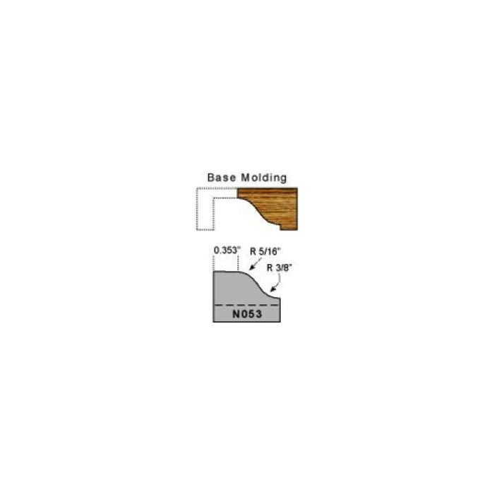 P053 base molding ogee profile
