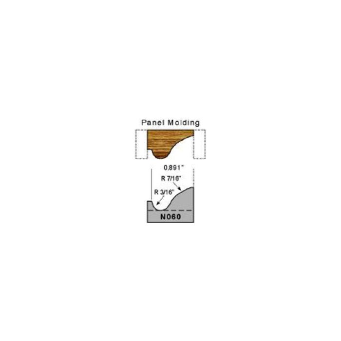 3/16 radius panel molding profile