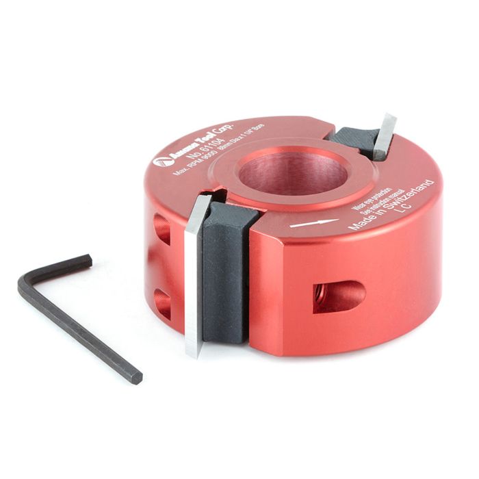 Amana tool 61104 Profile-Pro Aluminum Cutterhead 88mm D x 40mm CH x 1-1/4 Inch Bore Shaper Cutter