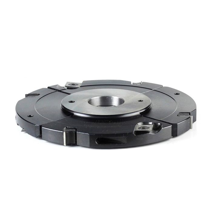 Amana tool 61362 Insert Carbide Adjustable Grooving Head with Scorers, 160mm D x 12.5.0 to 24.0mm CH x 1-1/4 Bore