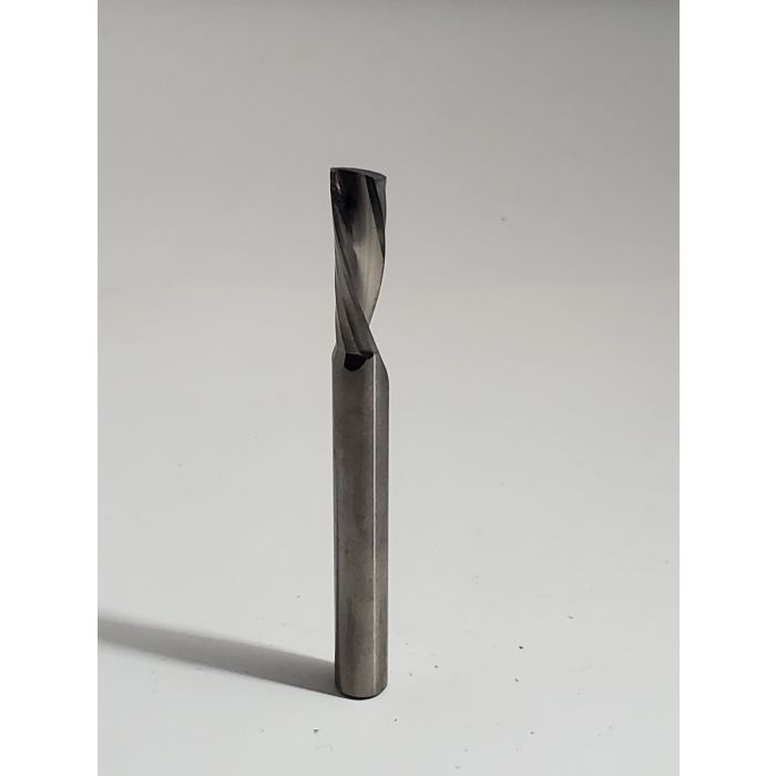 ONSRUD 62-725 1/4" Solid Carbide One Flute Downcut O Flute for Hard Plastics Router Bit