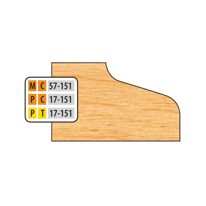 FREEBORN MT-57-151 T-Alloy 32mm Door Edge Detail Shaper Cutter