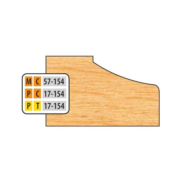 FREEBORN MT-57-154 T-Alloy 32mm Door Edge Detail Shaper Cutter