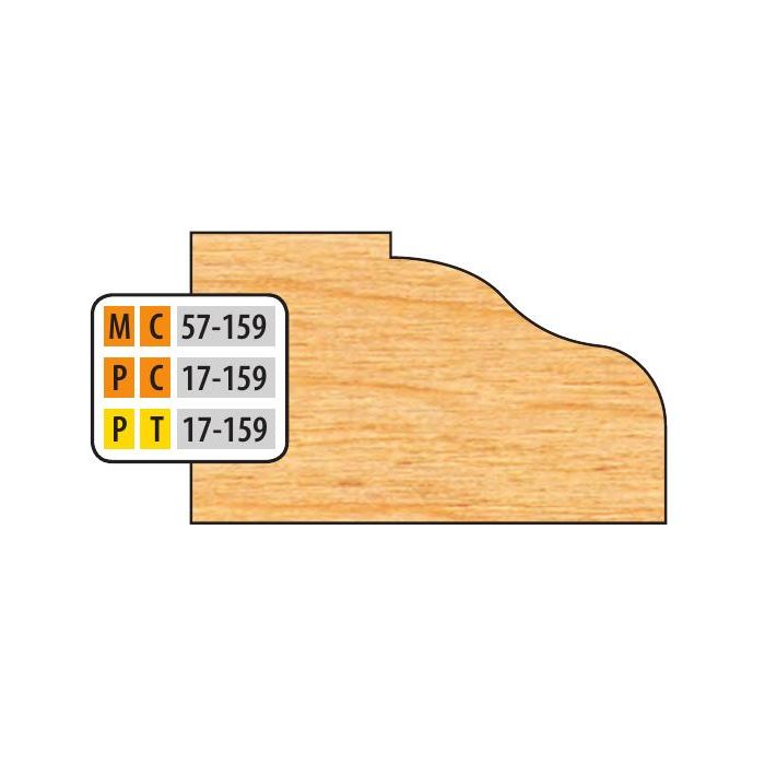 FREEBORN MT-57-159 T-Alloy 32mm Door Edge Detail Shaper Cutter