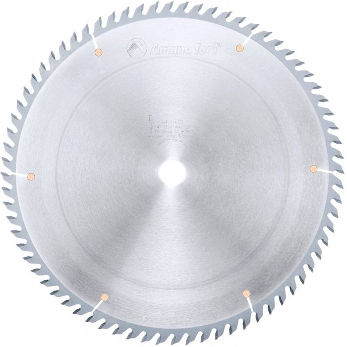 Amana 714721 Carbide Tipped Cut-Off and Crosscut 14 Inch Dia x 72T TCG, 15 Deg, 1 Inch Bore