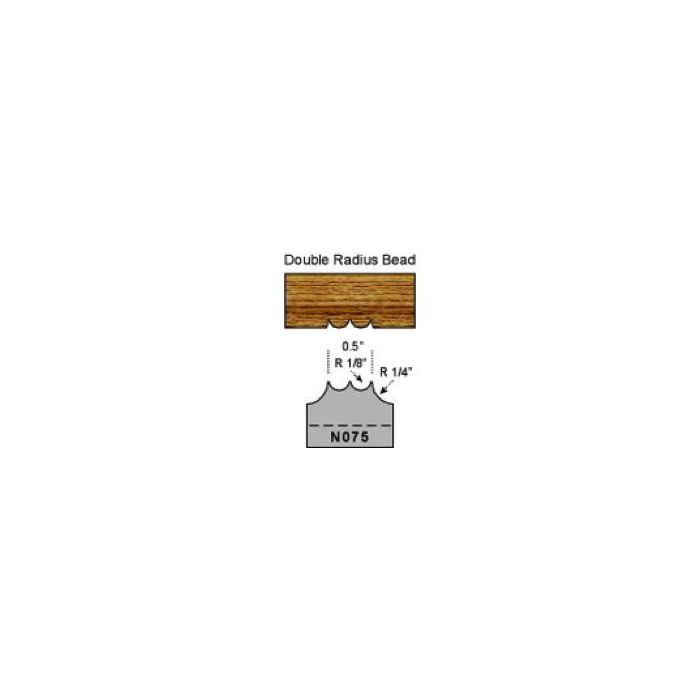 1/8 double radius bead