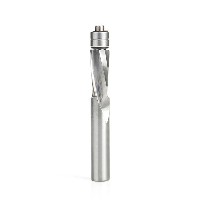 Amana tool 46400 Solid Carbide UltraTrim Spiral 1/2 D x 1-1/4 CH x 1/2 SHK x 4 Inch Long w/ Double Lower BB Down-Cut Router Bit