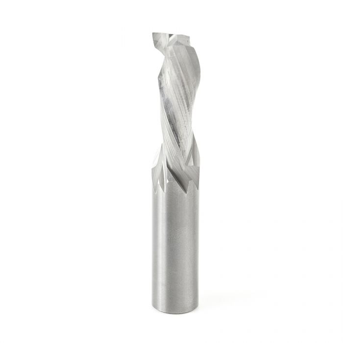 Amana 46326 CNC Solid Carbide Compression Spiral for Solid Wood 1/2 Dia x 7/8  x 1/2 Shank x 3 Inch Long Single Flute Router Bit
