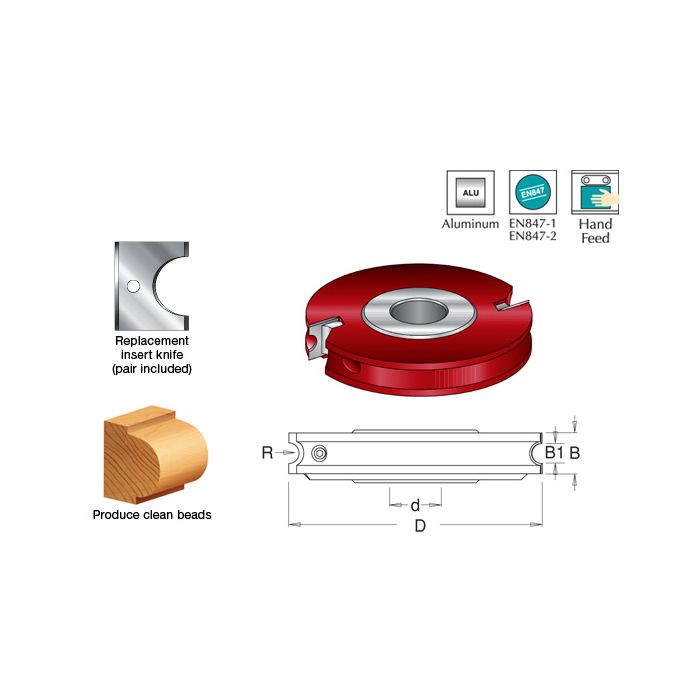 Amana 61120 125M CONCAVE CUTTER 3MM RADIUS