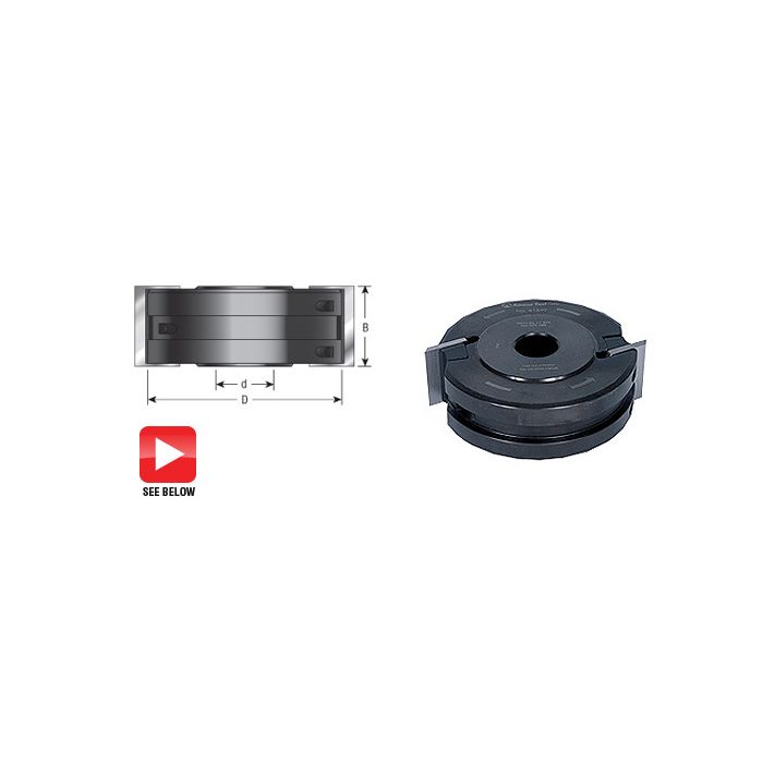Amana 61216 STEEL SHAPER 100MM/30MM BORE