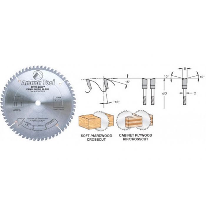 Amana DT355T540-30 355MM/54T ATB PANEL 30MM BORE.