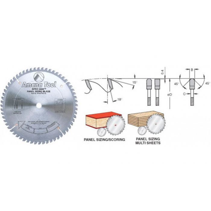 Amana DT450T721-75 450MM/72T PANEL SAW 75MM TCG