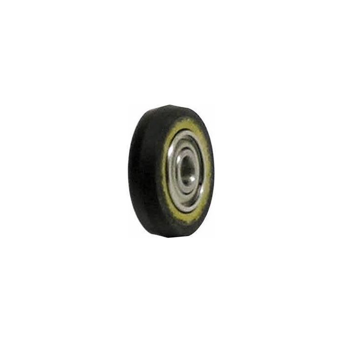 Dynabrade 11085 Contact Wheel, 1" Dia. x 3/8" W x 3/8" I.D., V-Shaped Face, 90 Duro Urethane