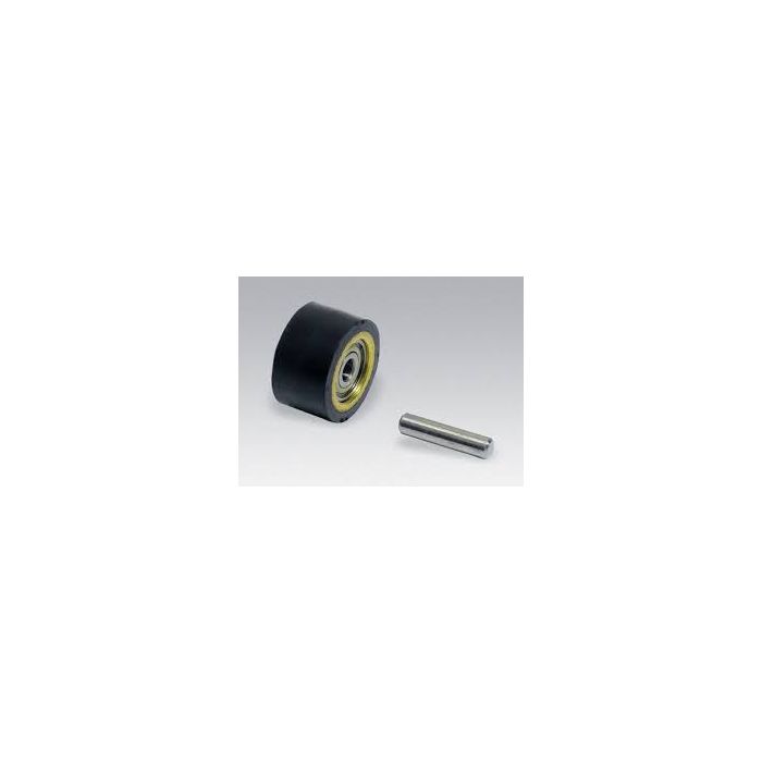 Dynabrade 11088 Contact Wheel Ass'y, 5/8" Dia. x 3/8" W x 3/8" I.D., Crown Face, 70 Duro Rubber
