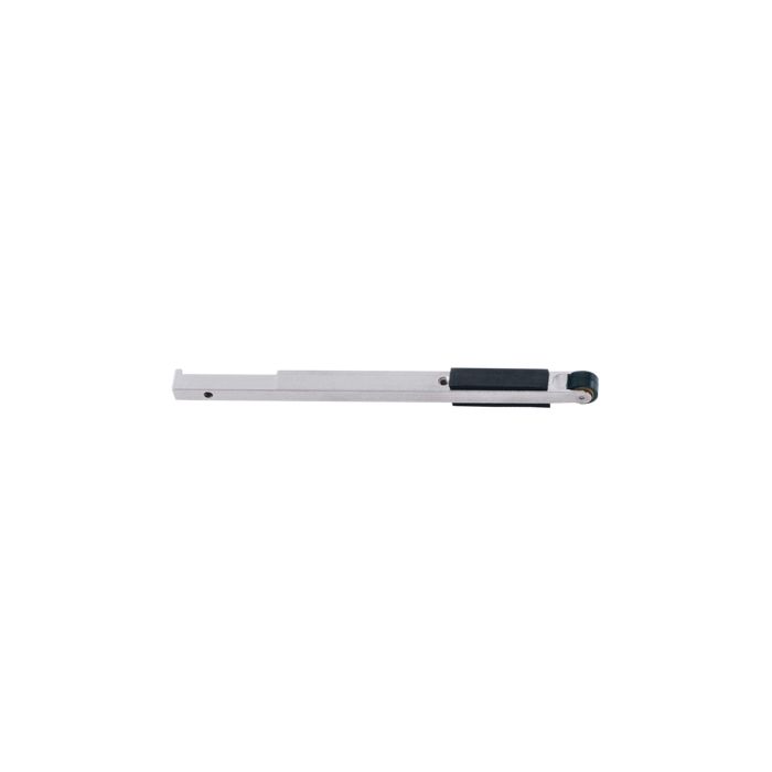 Dynabrade 11240 Contact Arm Ass'y, 5/8" Dia. x 3/8" W, Rubber Wheel, with 1/2" (13 mm) W Platen - 9" (229 mm) Reach