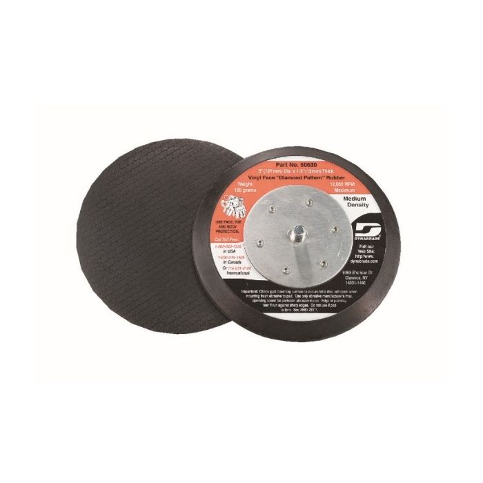 Dynabrade 50630 5" (127 mm) Dia. Non-Vacuum Disc Pad, Rubber-Face