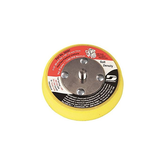 Dynabrade 56097 3-1/2" (89 mm) Dia. Non-Vacuum Disc Pad, Vinyl-Face