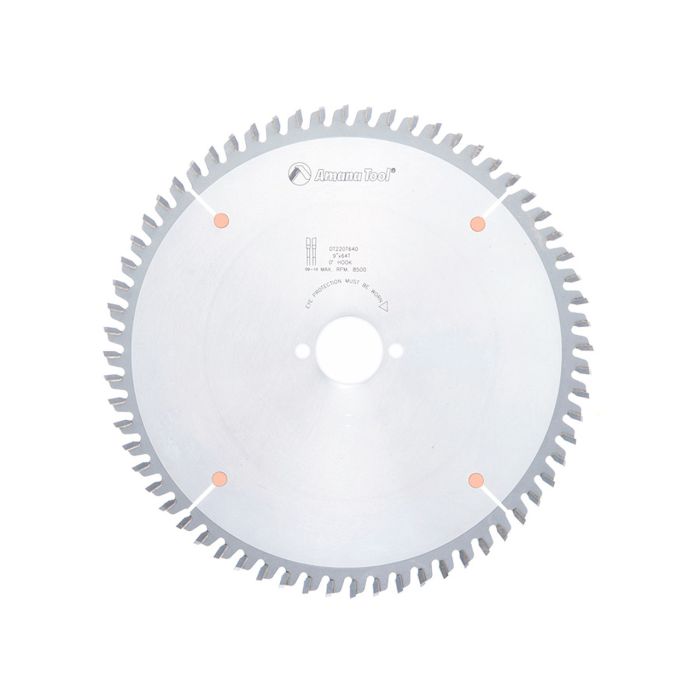 Amana tool DT220T640 Carbide Tipped Ditec Holz-Her General Purpose 220MM D x 64T H-ATB, 0 Deg, 30MM Bore, Circular Saw Blade