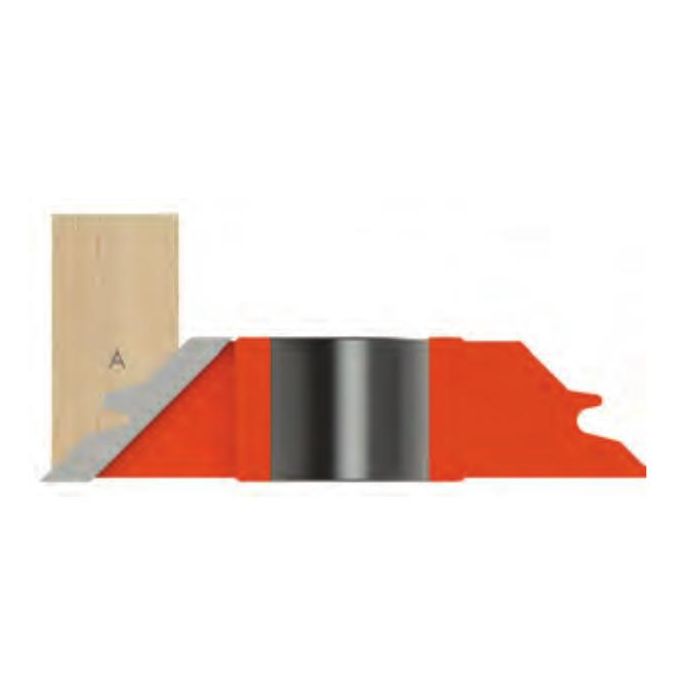 3/4 Bore Carbide One Piece Double Tongue & Groove Lock Mitre Cutter 1/2" material Freeborn