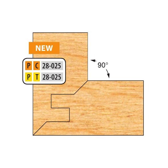 1-1/4 Bore Carbide Two Piece Double Tongue & Groove Lock Mitre Sets 3/4"-1" material Freeborn