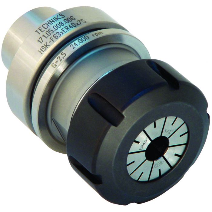 Vortex Tool H63ER40 HSK63F x ER40 Toolholder 76mm - D:63  A:76  F:26  N:63 