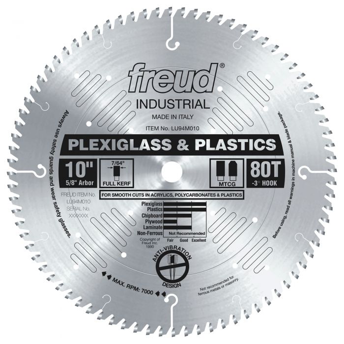 Freud LU94M010 10" Plastic Blade