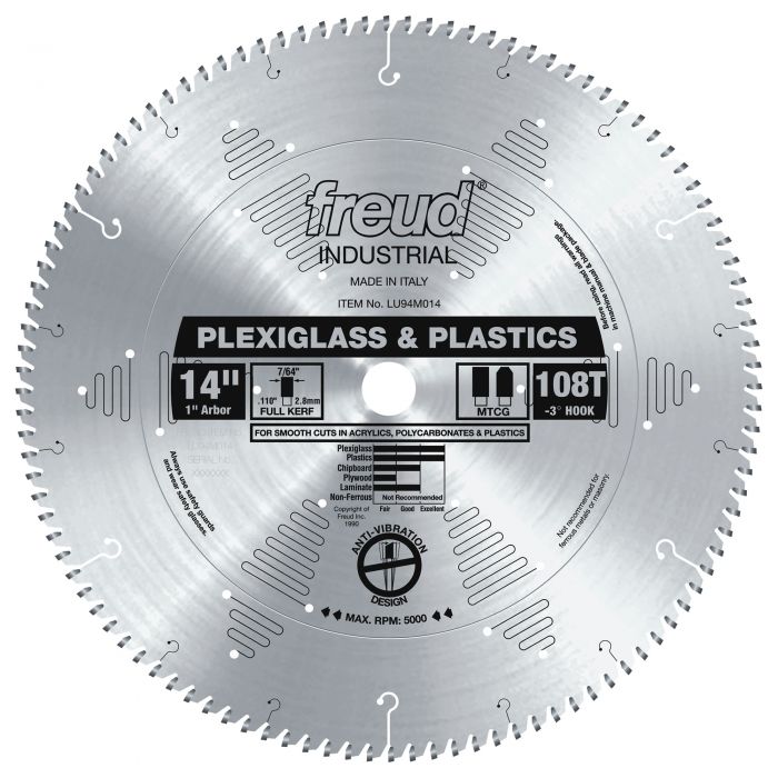 Freud LU94M014 14" Plastic Blade