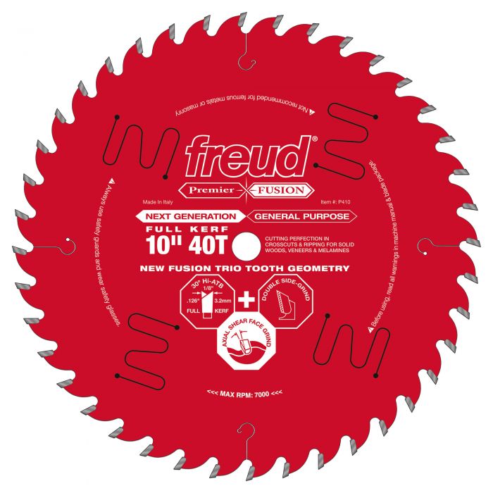 Freud P410 10" Next Generation Premier Fusion General Purpose Blade