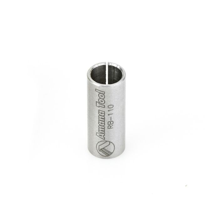 Amana tool RB-110 High Precision Steel Router Colet Reducer 10mm Overal D x 8mm Inner D x 1 Inch Long
