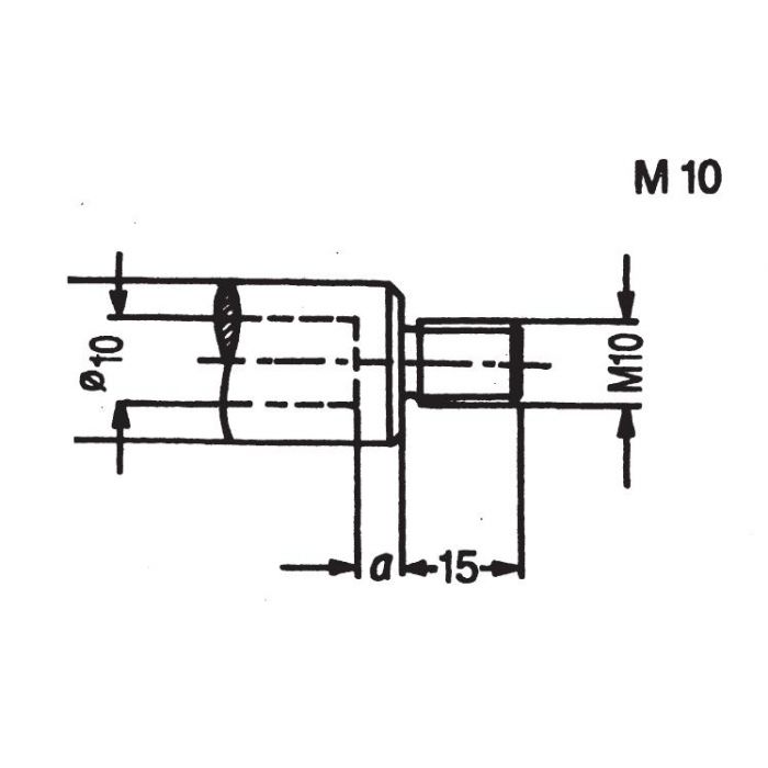SOUTHEAST TOOL QCDA1001RH Quick Change DA, M10 x 15mm length