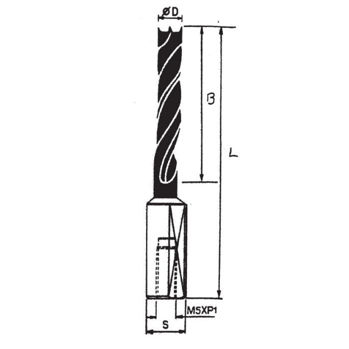 SOUTHEAST TOOL SCBP5706RH S/C Brad Point Bit, With Steel Shank. 6mm