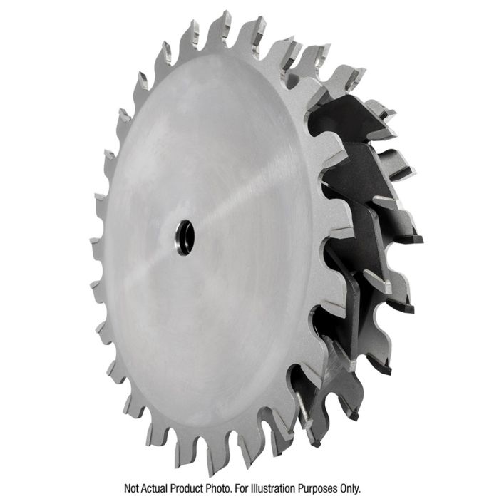 Amana tool 651030-1 Carbide Tipped Dado 10 Inch D x 24T ATB/FT 10 Deg, 1 Inch Bore, Dado Set with Five 2-Wing Chippers